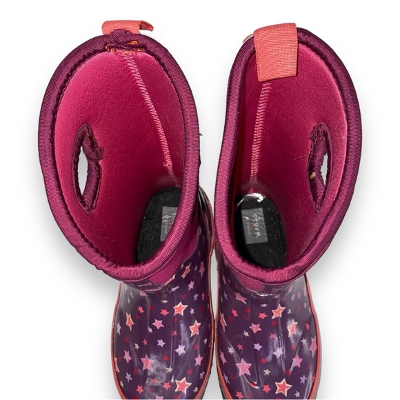 Storm by Cougar Snowbound Kids Boots Purple & Pink Star Design Girl’s Size 12 - Picture 5 of 10
